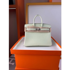 에르메스 3컬러 버킨백 25 악어가죽 여자가방