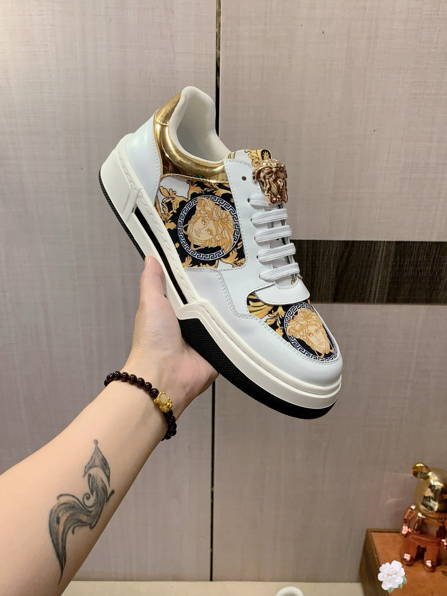 베르사체 남자 스니커즈 신발 운동화