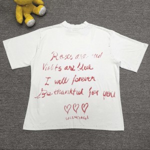 발렌시아가 남녀공용 반팔티