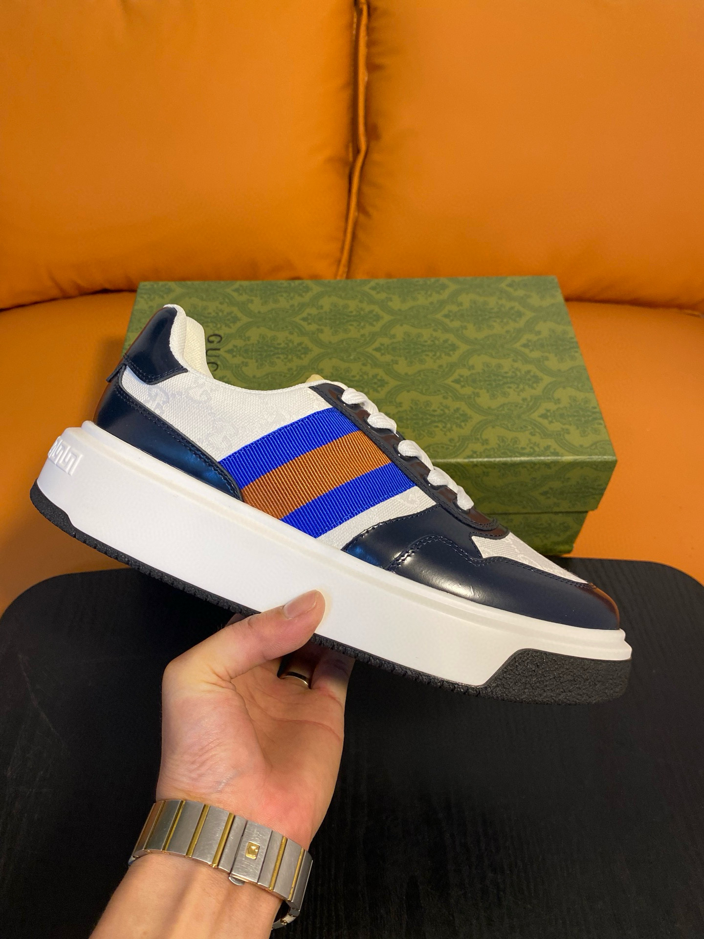 구찌 스크러너 남자 신발 운동화 스니커즈