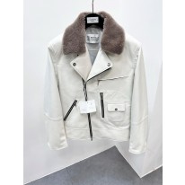 브루넬로 쿠치넬리 양가죽 양모깃 자켓