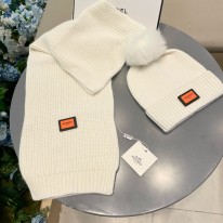 에르메스 겨울 모자 세트