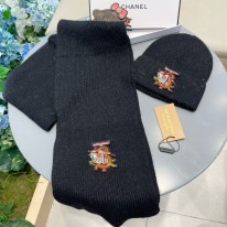 에르메스 겨울 모자 세트