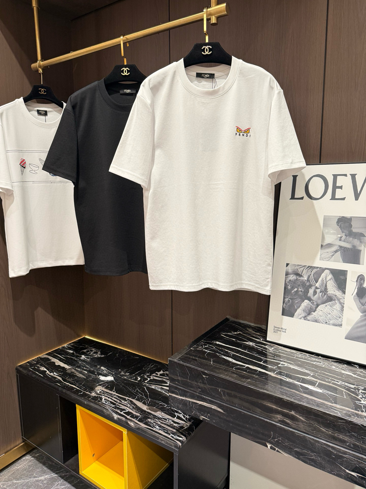 펜디 2컬러 남자 반팔티